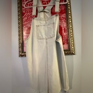 Wild Fable Sky Blue Denim Overall Dress